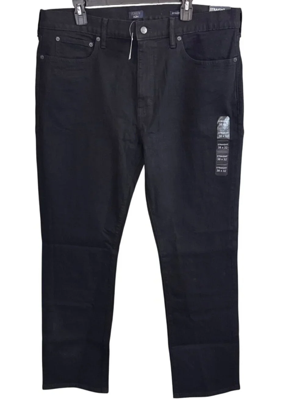 J Crew Mens Straight Fit Signature Flex Jeans~Size 38x32~Dark Shadow NWT L4 13